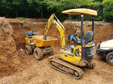 stand on mini digger hire|mini digger hire with man.